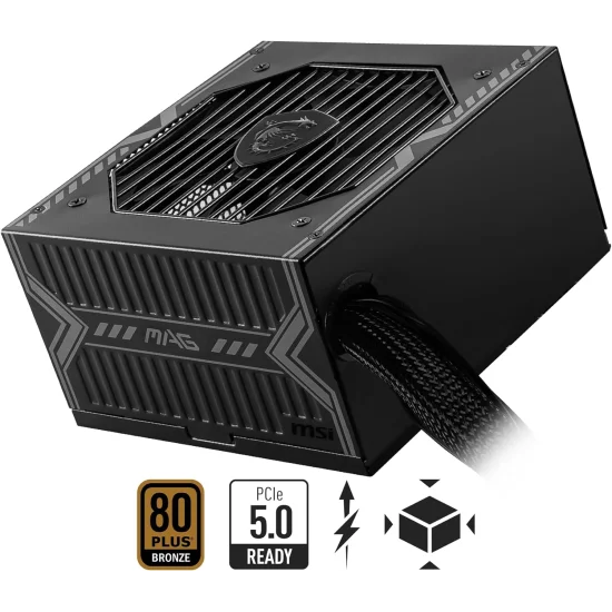 MSI MAG A750BN PCIE5 750W 80 PLUS Bronze Non-Modular Power Supply (PSU)