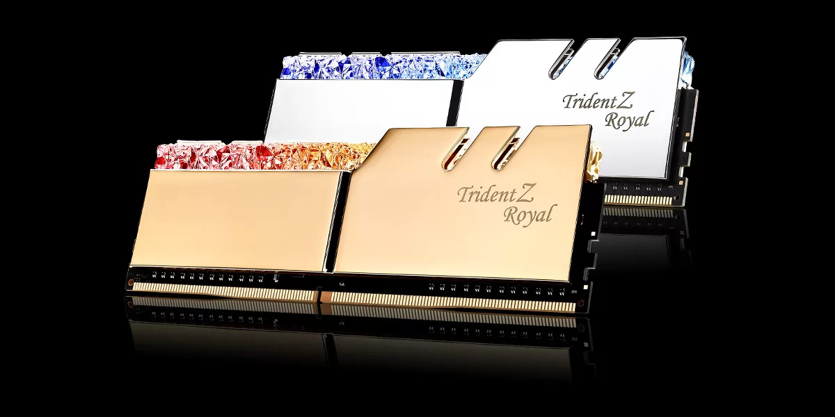G.Skill Trident Z Royal RGB 8GB DDR4 4600MHz Silver Heatsink Desktop RAM