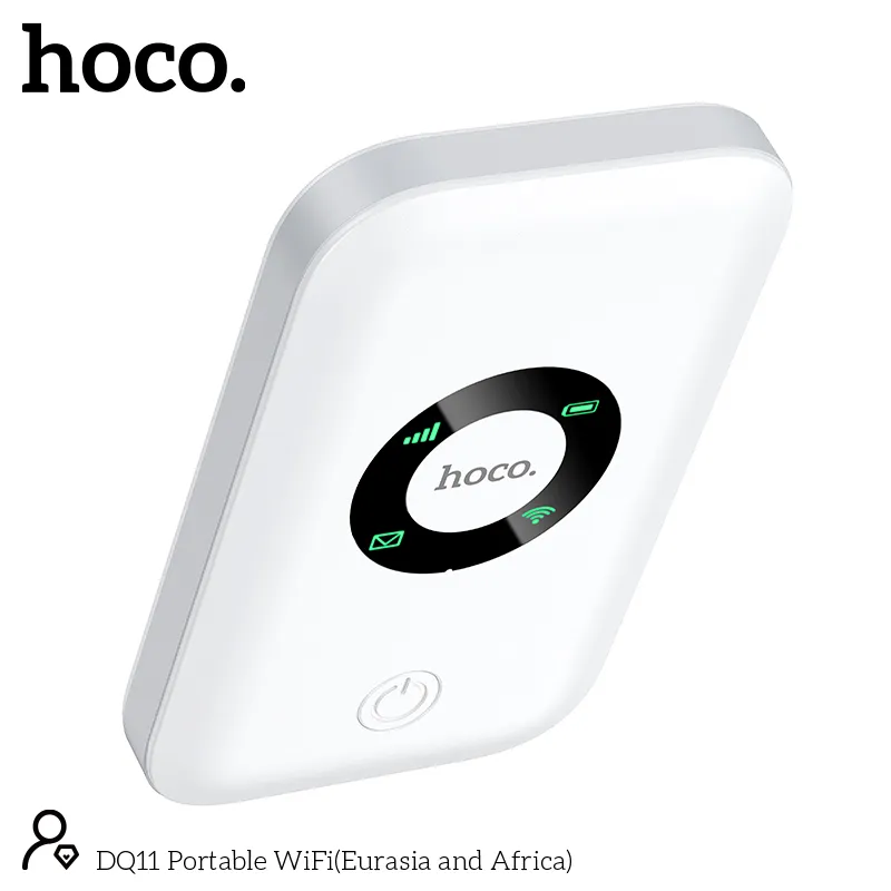 Hoco DQ11 4G Pocket Router WiFi 6 | 12-Hour Backup | Supports All BD SIM