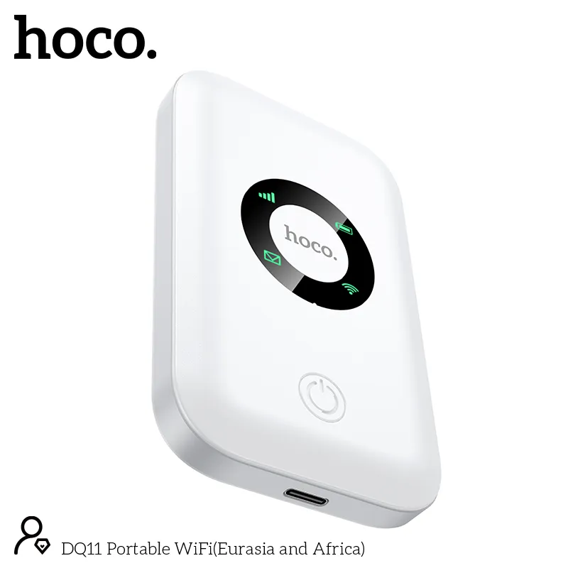 Hoco DQ11 4G Pocket Router WiFi 6 | 12-Hour Backup | Supports All BD SIM