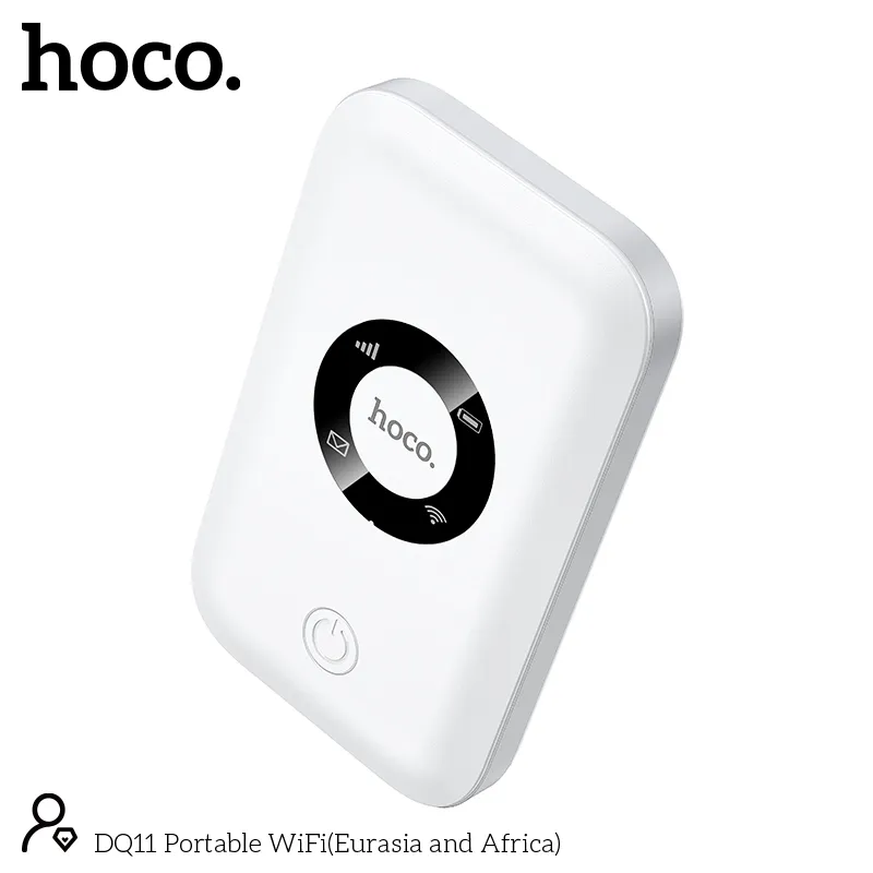 Hoco DQ11 4G Pocket Router WiFi 6 | 12-Hour Backup | Supports All BD SIM