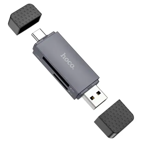 Hoco HB45 Spirit 2-in-1 USB &amp; Type-C 2.0 Card Reader