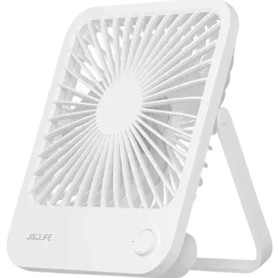 Jisulife FA26 Rechargeable Ultra Thin Desktop Fan 4500mah - White Color