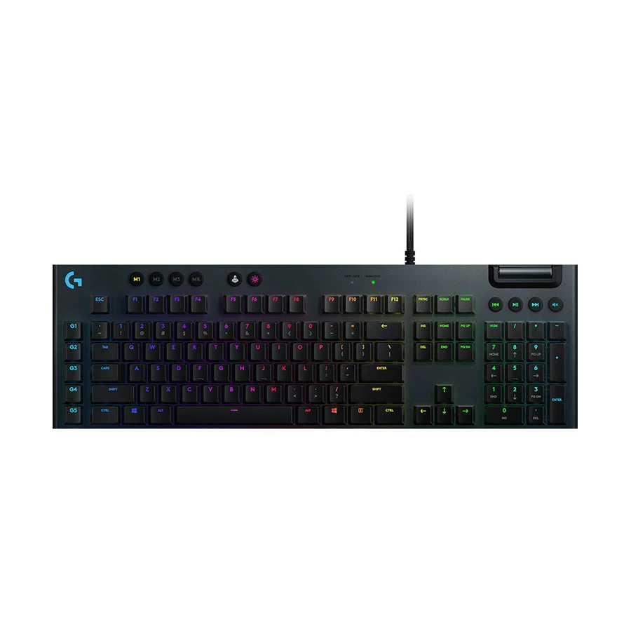 Logitech G813 Wired RGB Low-Profile (Clicky Switch) Black Mechanical Gaming Keyboard