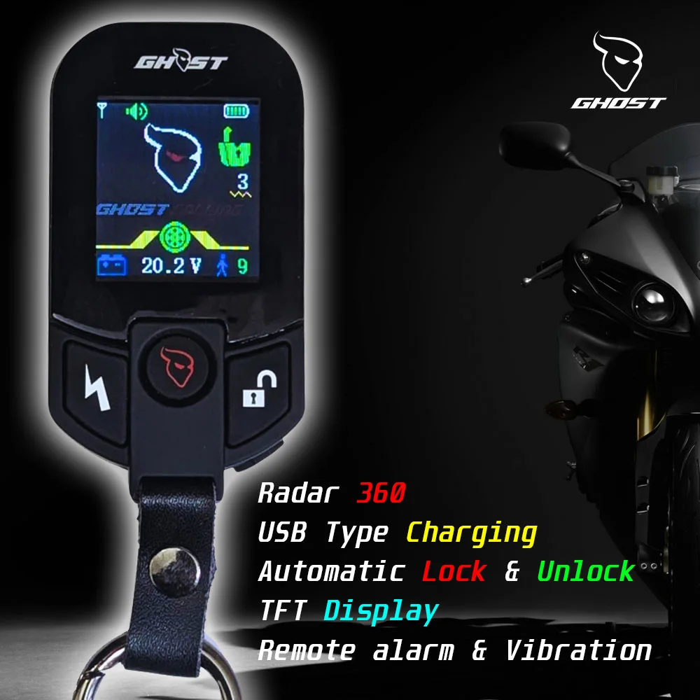 Tasslock GHOST Motorcycle Security 2025 (Radar 360°)