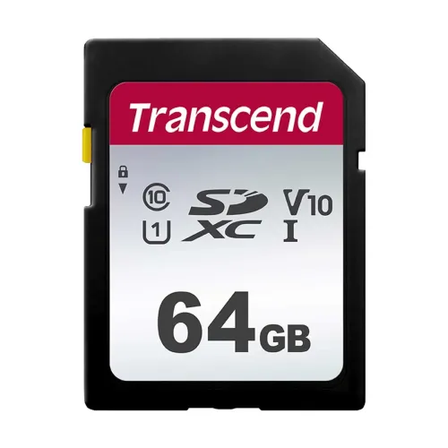 Transcend 64GB 100Mbps SDXC/SDHC UHS-I SD 300S Memory Card