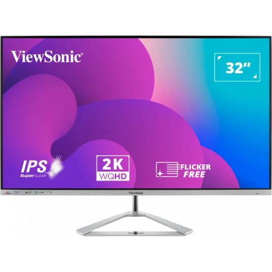 ViewSonic VX3276-2K-Mhd -2 32-Inch IPS 75Hz QHD Entertainment Monitor