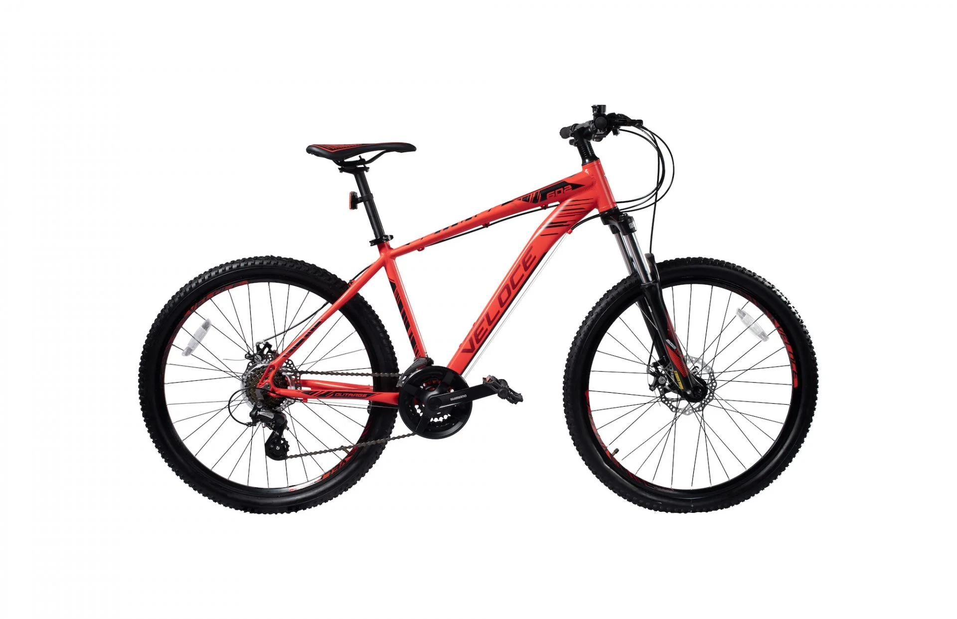 Veloce Outrage 602 Black Red Mountain Bikes