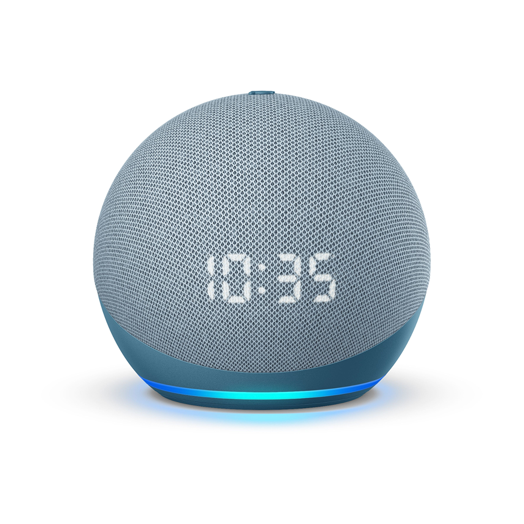 Amazon Echo Dot 4th Gen Smart speaker with clock and Alexa – Twilight Blue