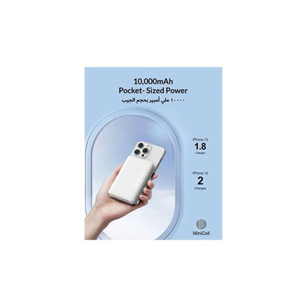 Anker A1642h21 10000mah Wireless White Power Bank