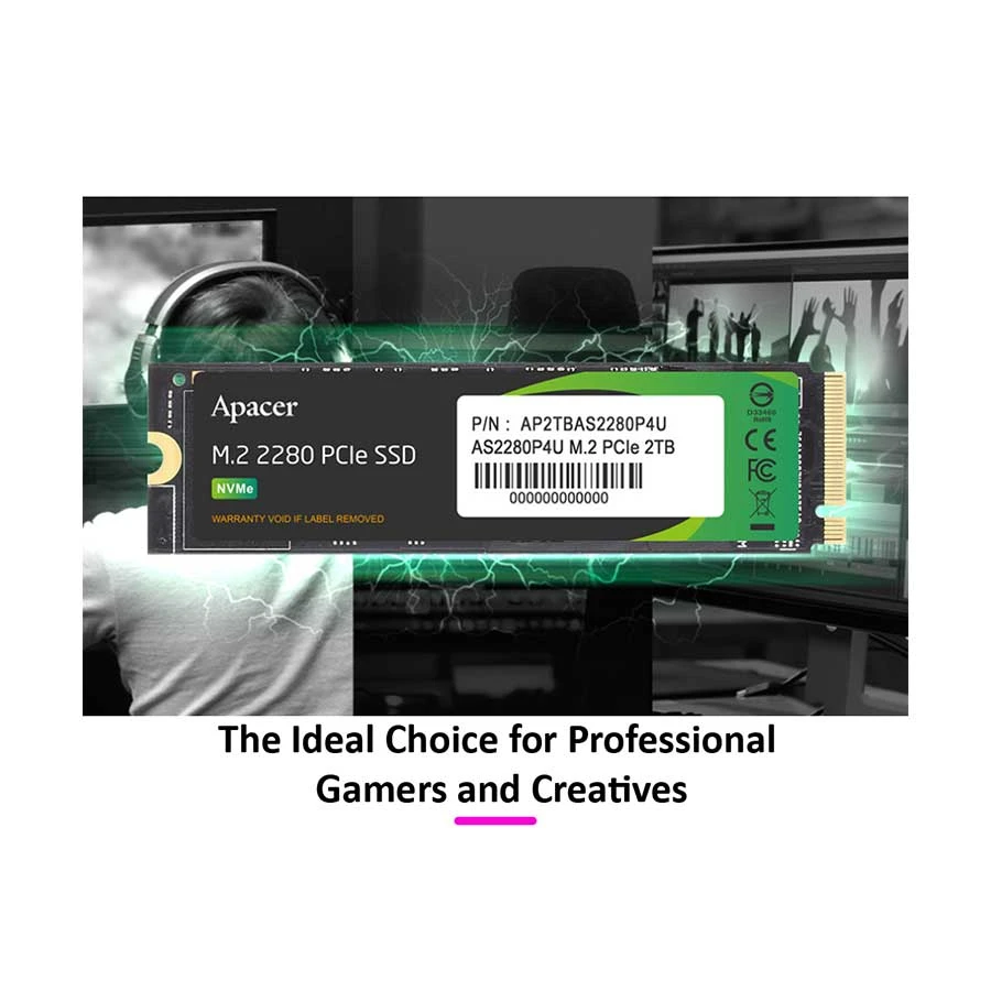 Apacer AS2280P4U 2TB M.2 2280 NVMe Internal SSD