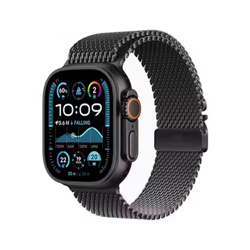 Apple Watch Ultra 2 GPS Cellular, 49mm Black Titanium Case with Milanese Loop - L