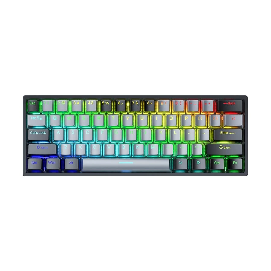 Aula F3261 RGB Hot Swap (Blue Switch) Wired Black &amp; Gray Mechanical Gaming Keyboard