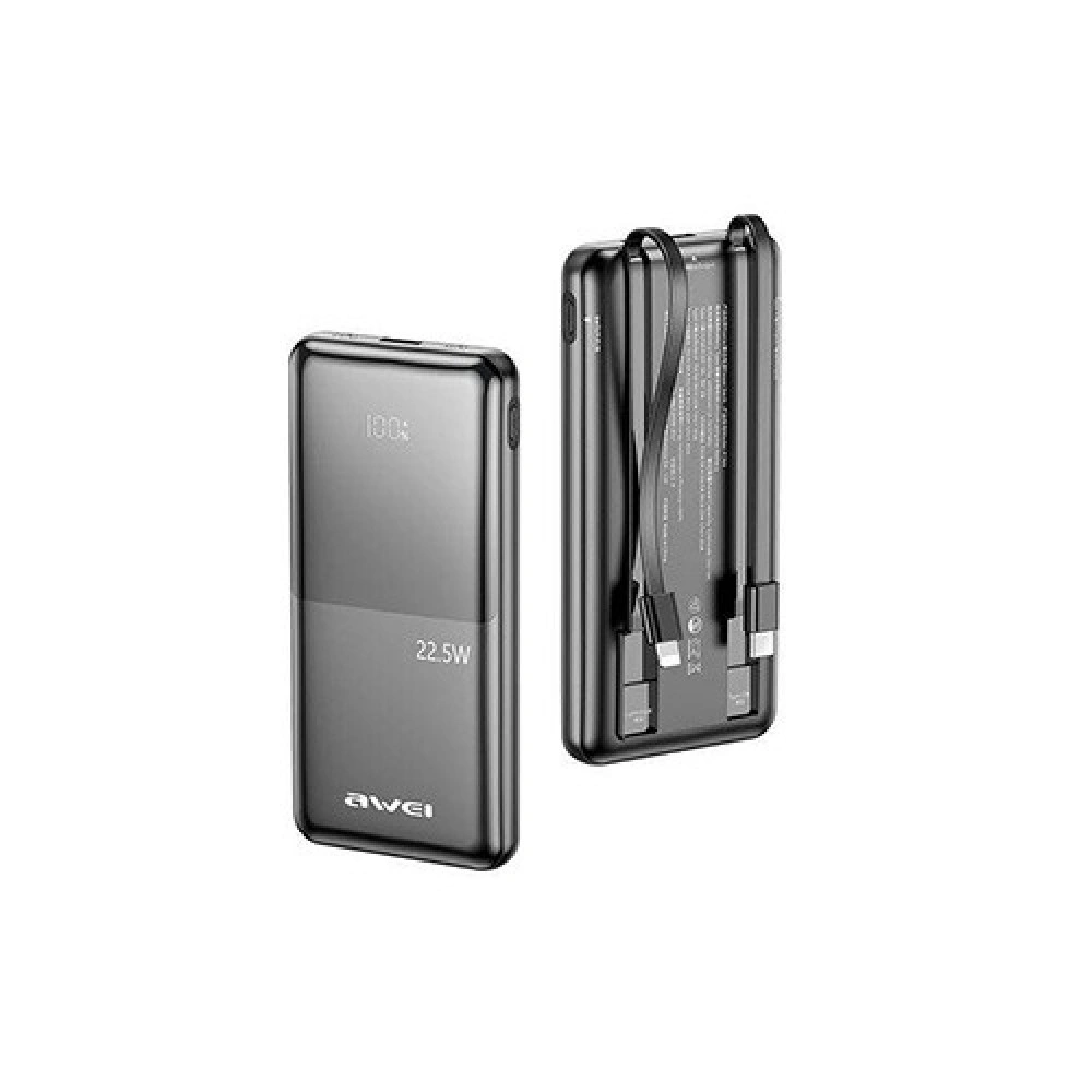 Awei P76K 10000mAh 22.5W Power bank with Cable
