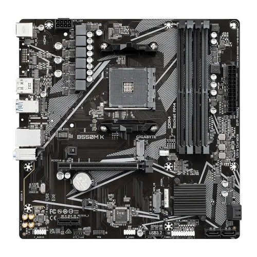 Gigabyte B550M K AMD AM4 Micro ATX Motherboard