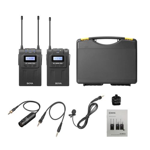 Boya BY-WM8 Pro-K1 UHF Dual Channel Wireless Microphone System