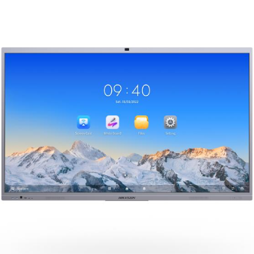 Hikvision DS-D5C86RB-B 86 Inch 4K UHD Interactive Flat Panel Display with 8MP AI Camera &amp; 8 Array Mic (For Android)
