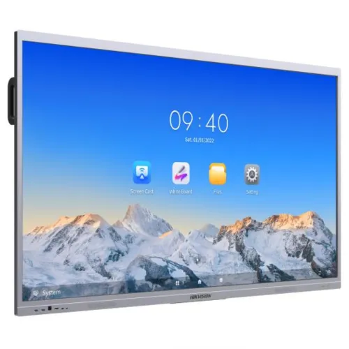 Hikvision DS-D5C75RB/B 75 Inch 4K UHD Interactive Flat Panel Display with 8MP AI Camera &amp; 8 Array Mic (For Android)