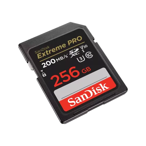 SanDisk Extreme PRO 256GB 200mbps SDHC And SDXC UHS-I Memory Card