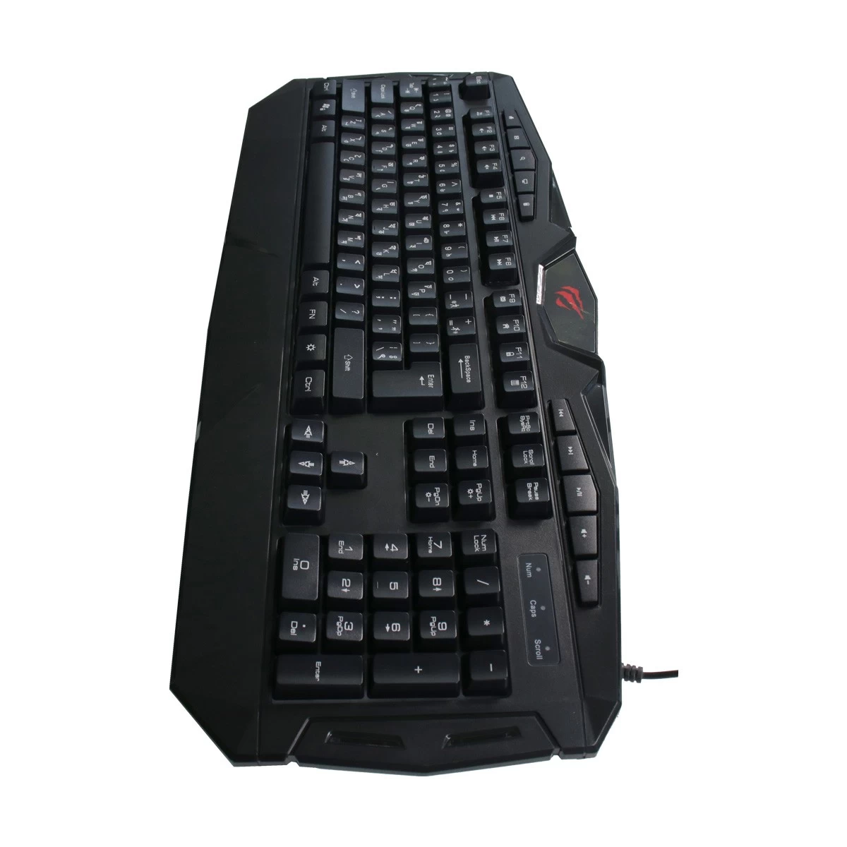 Havit KB505L Black USB Multi-Function Backlit Gaming Keyboard with Bangla