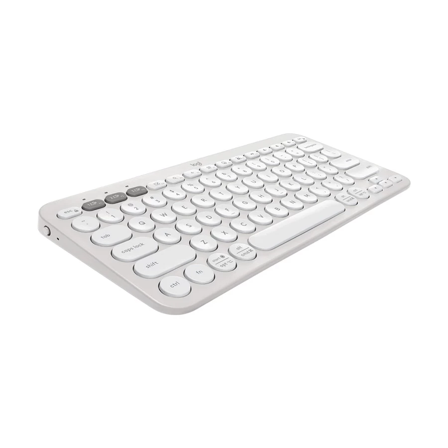 Logitech Pebble Keys 2 K380S Bluetooth Multi Device Tonal White Keyboard