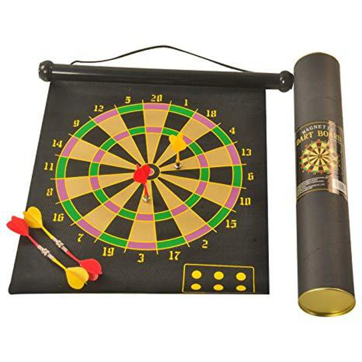 Magnetic Dart Board - Black