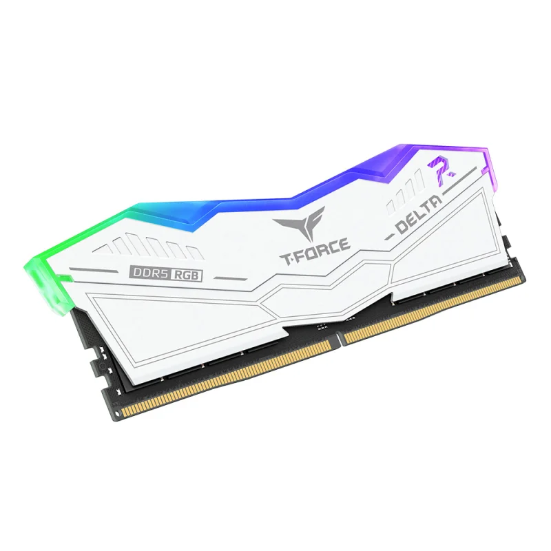TEAM T-FORCE DELTA RGB WHITE 32GB DDR5 6000MHz CL38 Desktop Ram