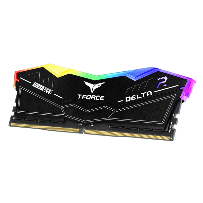TEAM T-FORCE DELTA RGB BLACK 16GB DDR5 6000MHz CL38 Desktop Ram