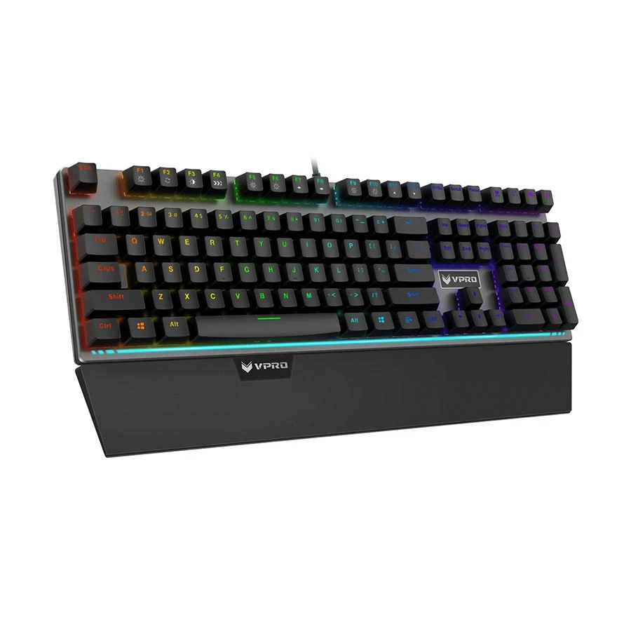 Rapoo VPRO V720 Full Color RGB (Blue Switch) Wired Black Gaming Mechanical Keyboard