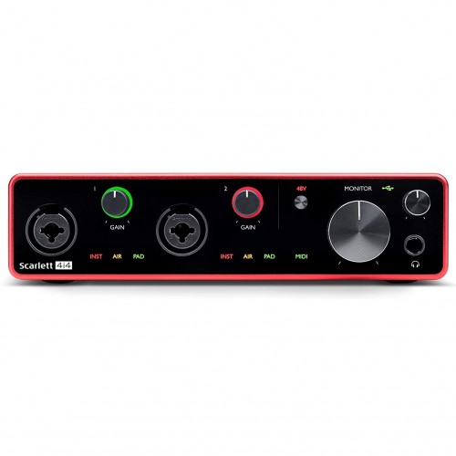 Focusrite Scarlett 4i4 3rd Gen USB Recording Interface