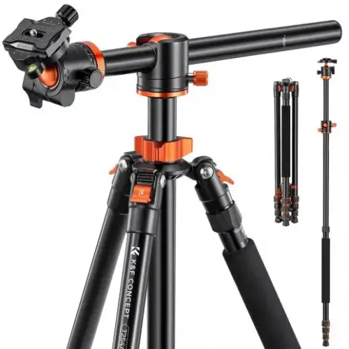K&amp;F Concept KF09.086V1 T254A8 BH-28L Aluminum Overhead Camera Tripod