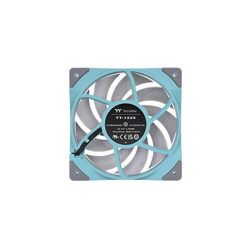 THERMALTAKE TOUGHFAN 12 TURQUOISE HIGH STATIC PRESSURE RADIATOR FAN (SINGLE FAN PACK)