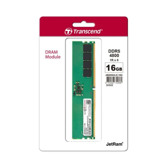 Transcend 16GB JM DDR5 4800 U-DIMM Desktop RAM