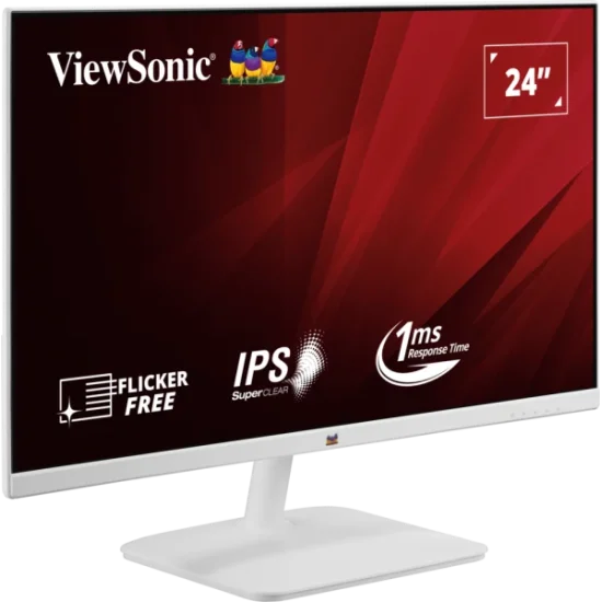 ViewSonic VA2432-H-W 24 Inch 1080p 100Hz IPS White Gaming Monitor
