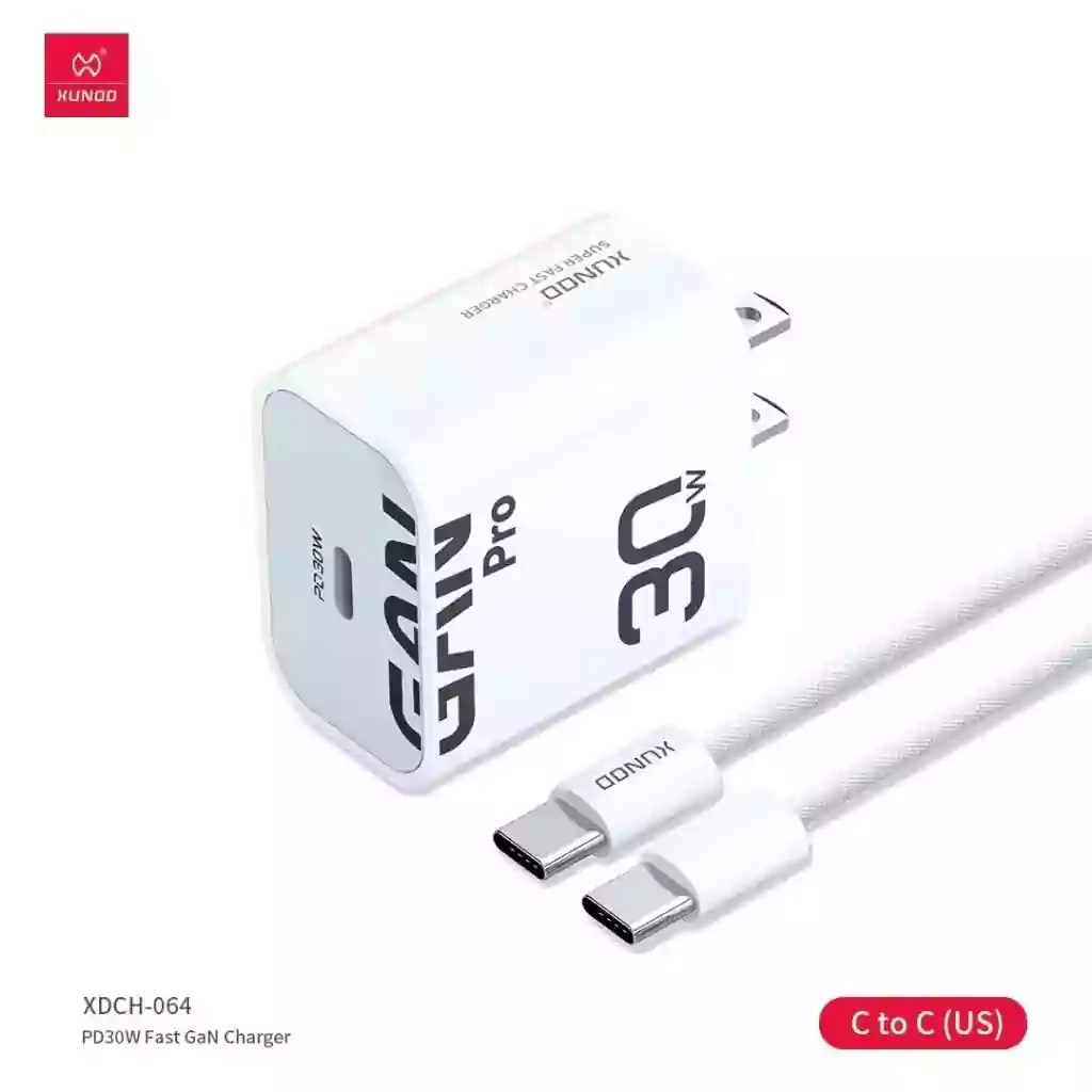 XUNDD XDCH-064 30W PD GAN PRO Fast Charger 30 Watts Fast Charge